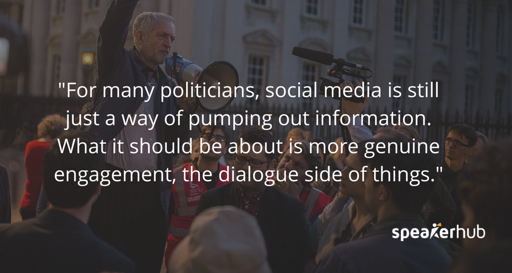Stuart Thompson: What’s not quite there yet is politicians using it on a day-to-day basis. It’s still very much, for many of them, a way of pumping out information.