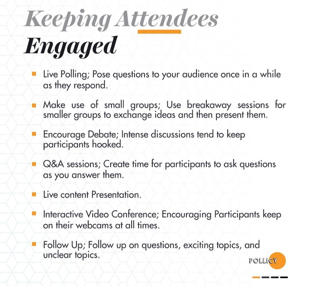 Engage your audience