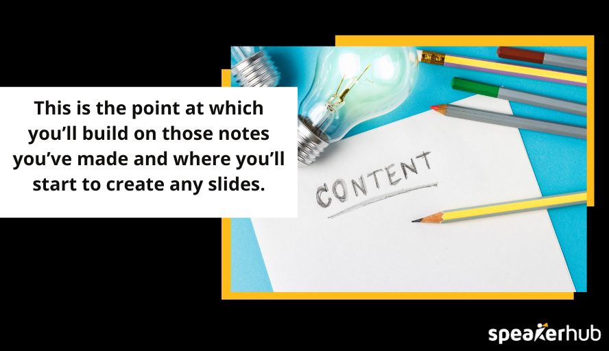 Fill out the content