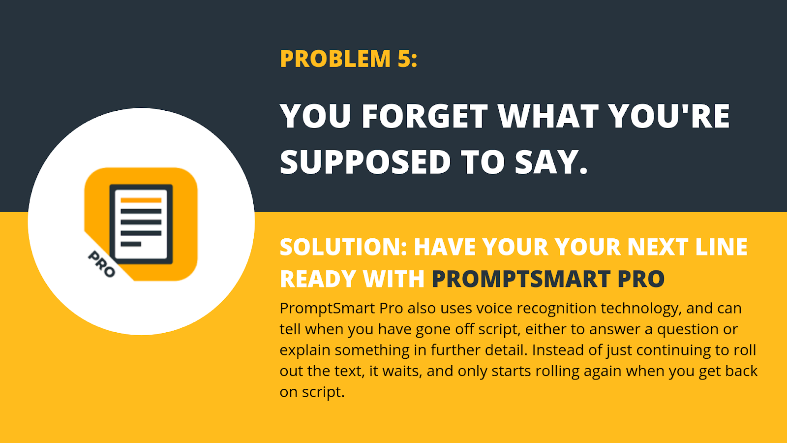 forget what you’re supposed to say