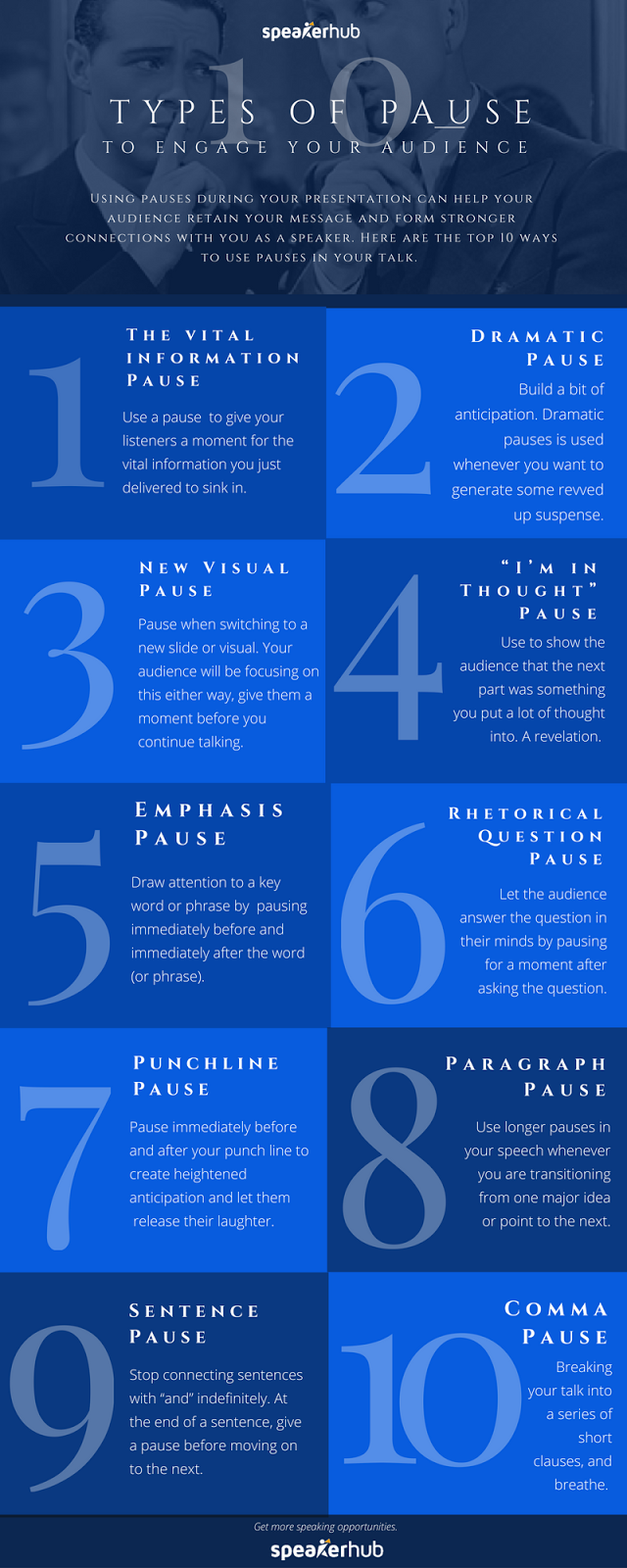 10 Types of pauses and when to use them