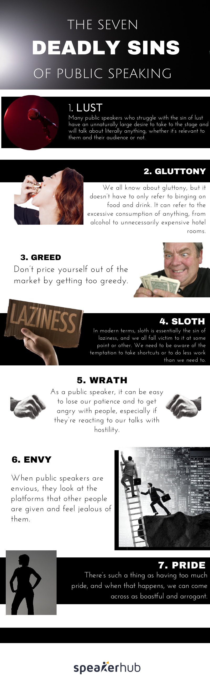Deadly Sins of Public Speaking