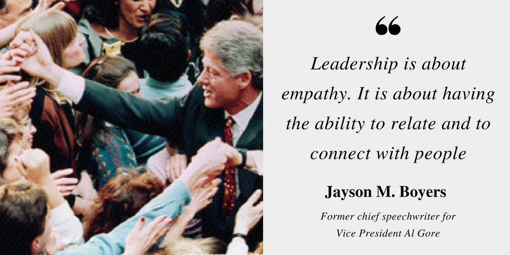 Leadership is about empathy.
