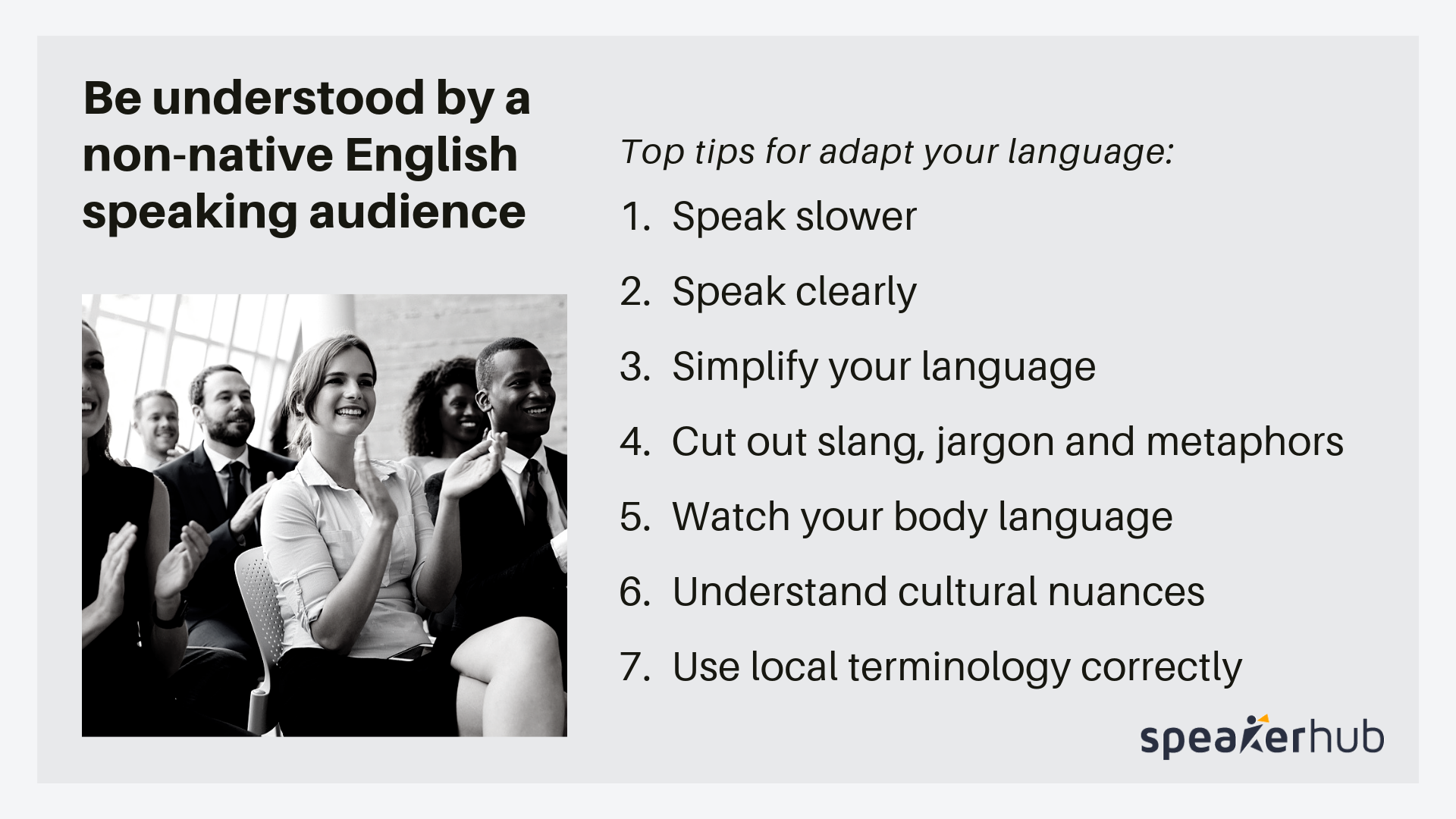  Non-native English speaking audience_SpeakerHub