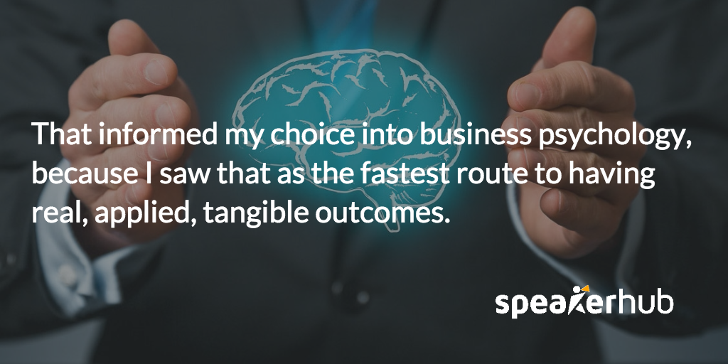 Ben Williams: I saw business psychology as the fastest route to having real, applied, tangible outcomes.