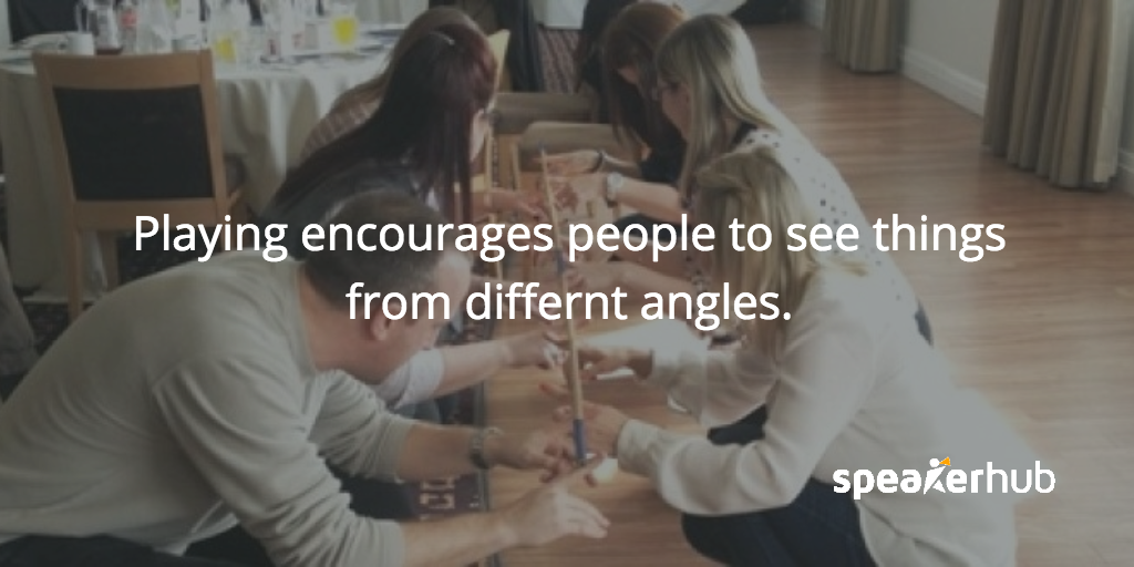 SpeakerHub Quote: Playing in workshops can help changes perspectives 