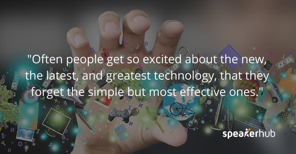 Philip Weiss: Often people get so excited about the new, the latest and greatest technology that they forget the simple but most effective ones