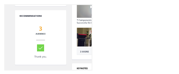 The “recommendations” section is it will instantly increase your credibility by showcasing ‘votes’ from the public, providing more social validation to your profile.