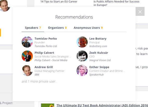 Speaker Audience: Speaker Profile