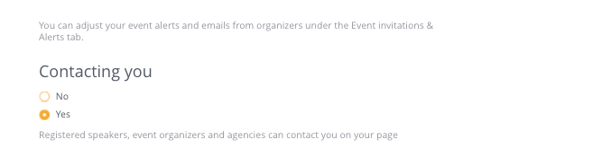 Website update No. 8: New perks for VIP speakers, improved speaker profiles & alert settings