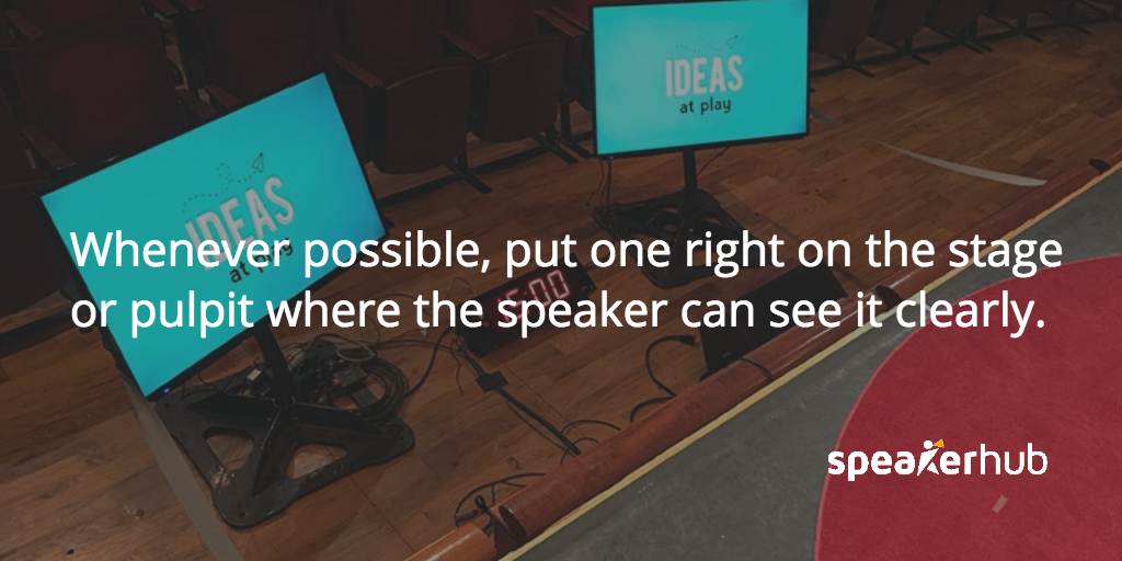 SpeakerHub Quote: Make a time keeping device visible