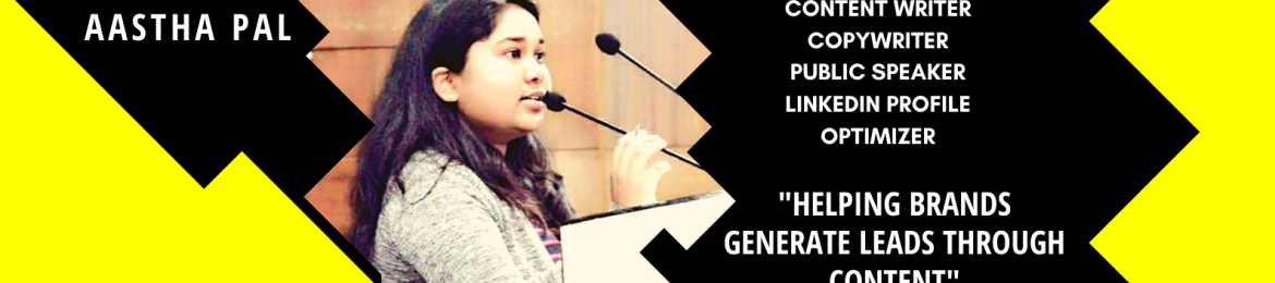 Aastha Pal's cover banner