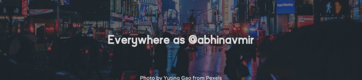 Abhinav Srivastava's cover banner