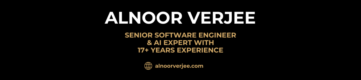 Alnoor Verjee's cover banner