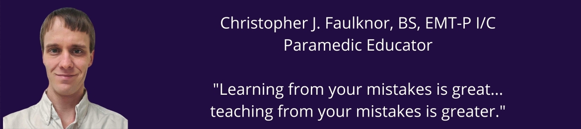 Christopher Faulknor's cover banner