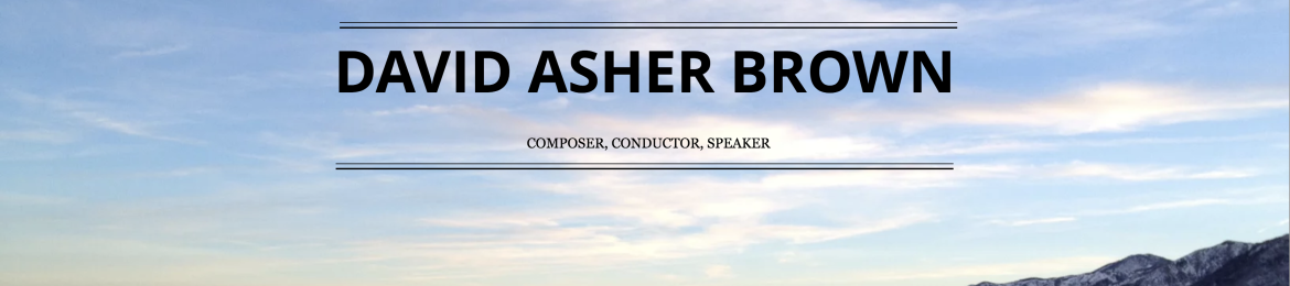 David Brown's cover banner