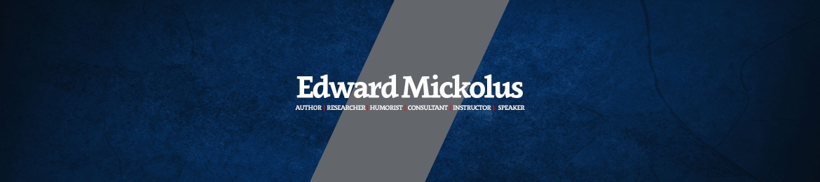 Edward Mickolus's cover banner