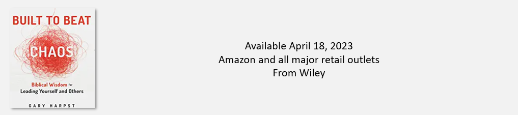 Gary Harpst's cover banner