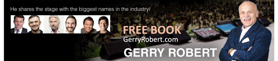 Gerry Robert's cover banner