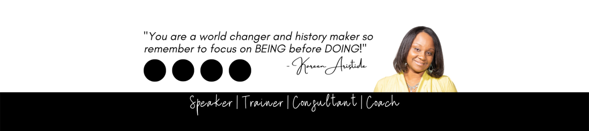 Kareen Aristide's cover banner