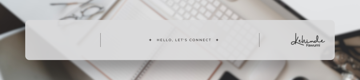 Kehinde Fawumi's cover banner