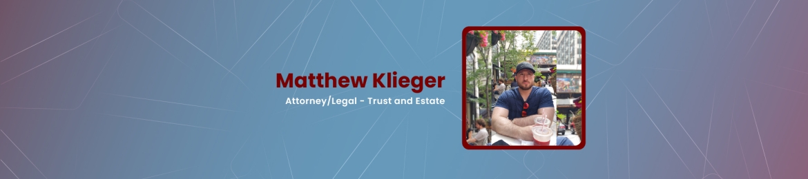Matthew Klieger's cover banner