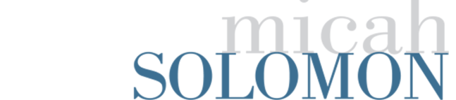 Micah Solomon's cover banner