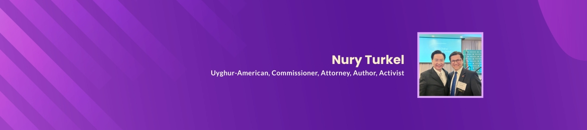 Nury Turkel's cover banner