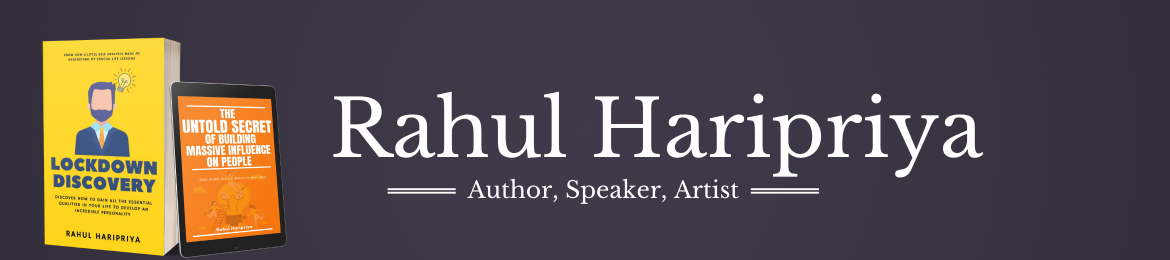 Rahul Haripriya's cover banner