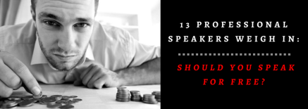 Should you speak for free