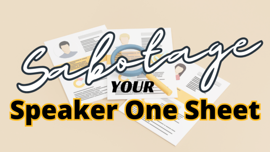 Speaker One Sheet