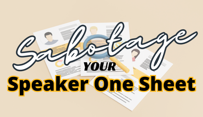 Speaker One Sheet