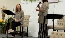 Missy & Greeta speaking at RISE event