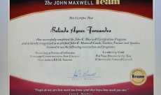 John Maxwell Certification - Speaker, Trainer, Coach.