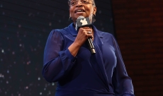 Speaking on stage LET 2024