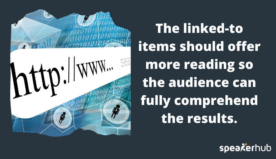 Use hyperlinks in your text