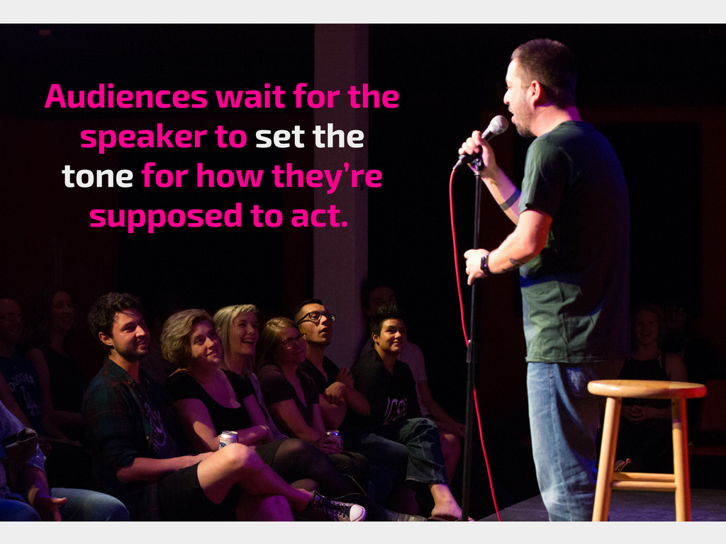 Audiences are responders, not initiators. 